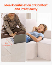 Load image into Gallery viewer, Beige U-Shaped Modular Cloud Sofa with Chaise – Corduroy Upholstered Comfort Sectional