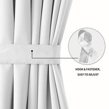 Load image into Gallery viewer, DWCN French Blackout Door Curtains, 1 Curtain Panel with Tieback-2