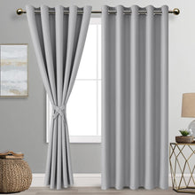 Load image into Gallery viewer, Custom Luxury Silk-Fiber Blackout Curtains