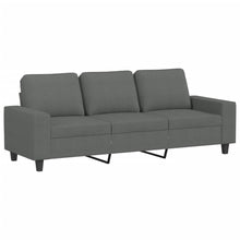 Load image into Gallery viewer, 4 Piece Sofa Set Dark Gray Fabric