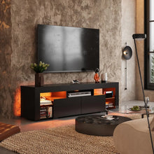 Load image into Gallery viewer, TV Stand with LED Lights & 2 Drawers - Fits 60-70" TVs
