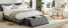 Load image into Gallery viewer, Folding Storage Ottoman Bench - Hidden Storage Footstool