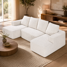 Load image into Gallery viewer, Modular Cloud Sofa with Chaise - Corduroy Sectional, Off White