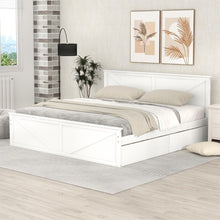 Load image into Gallery viewer, King-size Wooden Platform Bed