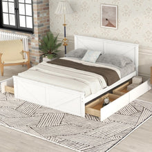 Load image into Gallery viewer, King-size Wooden Platform Bed