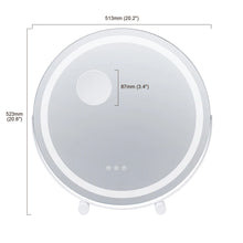 Load image into Gallery viewer, Lighted Vanity Mirror with LED Lights - 5X Magnification & Touch Control