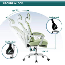 Load image into Gallery viewer, Ergonomic Reclining High Back Mesh Office & Gaming Chair with Lumbar Support