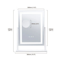 Load image into Gallery viewer, Lighted Vanity Mirror with LED Lights - 5X Magnification & Touch Control