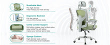 Load image into Gallery viewer, Ergonomic Reclining High Back Mesh Office & Gaming Chair with Lumbar Support