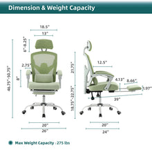 Load image into Gallery viewer, Ergonomic Reclining High Back Mesh Office & Gaming Chair with Lumbar Support