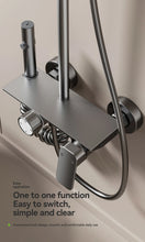 Load image into Gallery viewer, Multifunction Shower System - Gunmetal Gray Aluminum with Rotary Knob