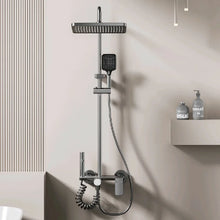 Load image into Gallery viewer, Multifunction Shower System - Gunmetal Gray Aluminum with Rotary Knob