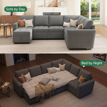 Load image into Gallery viewer, Modular Sectional Sofa Bed With Generous Understorage