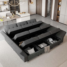 Load image into Gallery viewer, Comfortable Modular Sleeper Sofa Couch with Storage Solution