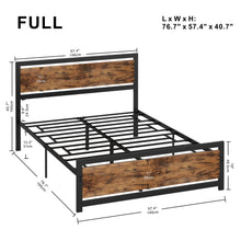 Load image into Gallery viewer, 41" Bed Frame with Headboard and Footboard