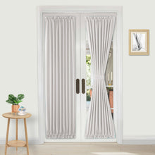 Load image into Gallery viewer, French Blackout Door Curtains, 1 Curtain Panel with Tieback
