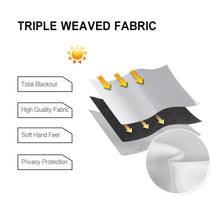 Load image into Gallery viewer, French Blackout Door Curtains, 1 Curtain Panel with Tieback
