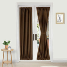 Load image into Gallery viewer, French Blackout Door Curtains, 1 Curtain Panel with Tieback
