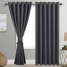 Load image into Gallery viewer, Custom Luxury Silk-Fiber Blackout Curtains
