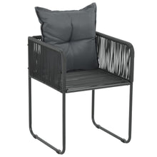 Load image into Gallery viewer, NNEVL 7 Piece Garden Dining Set PVC Rattan Black-4
