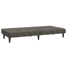 Load image into Gallery viewer, 2-Seater Sofa Bed Dark Gray Velvet
