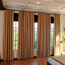 Load image into Gallery viewer, Custom Luxury Silk-Fiber Blackout Curtains
