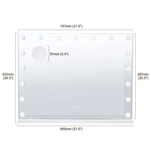 Load image into Gallery viewer, Lighted Vanity Mirror with LED Lights - 5X Magnification &amp; Touch Control
