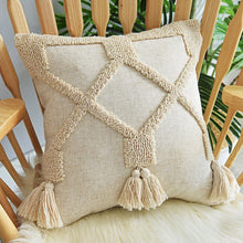 Load image into Gallery viewer, Fringed Suede And Velvet Pillowcase
