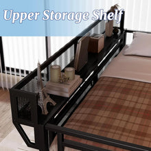 Load image into Gallery viewer, Queen Loft Bed Frame with Stairs, Storage &amp; Wardrobe
