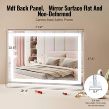 Load image into Gallery viewer, Lighted Vanity Mirror with LED Lights - 5X Magnification &amp; Touch Control
