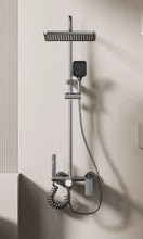 Load image into Gallery viewer, Multifunction Shower System - Gunmetal Gray Aluminum with Rotary Knob
