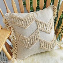 Load image into Gallery viewer, Fringed Suede And Velvet Pillowcase
