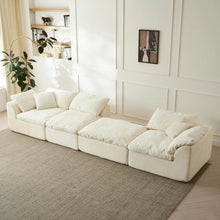 Load image into Gallery viewer, L-Shaped Sectional Sofa - Oversized Deep Seat with Ottoman

