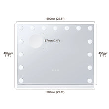 Load image into Gallery viewer, Lighted Vanity Mirror with LED Lights - 5X Magnification &amp; Touch Control

