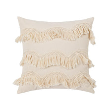 Load image into Gallery viewer, Fringed Suede And Velvet Pillowcase
