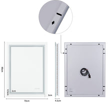 Load image into Gallery viewer, Large LED Bathroom Mirror with Anti-Fog, Dimmable
